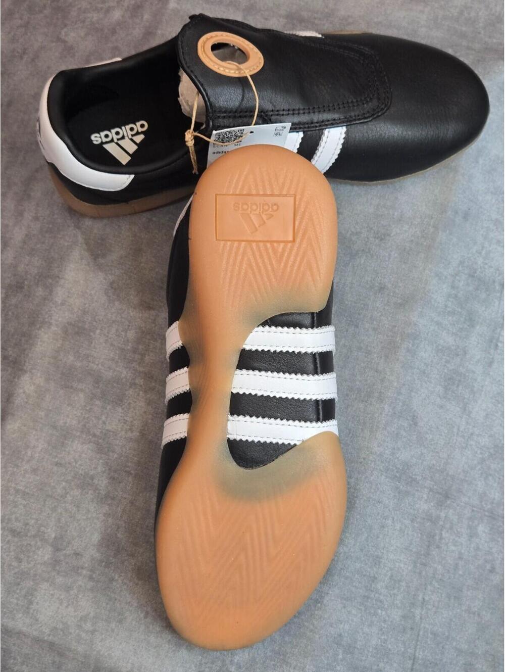 adidas Originals Taekwondo Mei - Black White Gum (JQ3012) Women's 5.5 Youth 4.5 - Picture 5 of 7